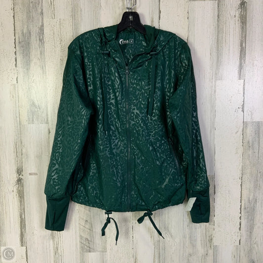 Athletic Jacket By Zyia In Green, Size: M