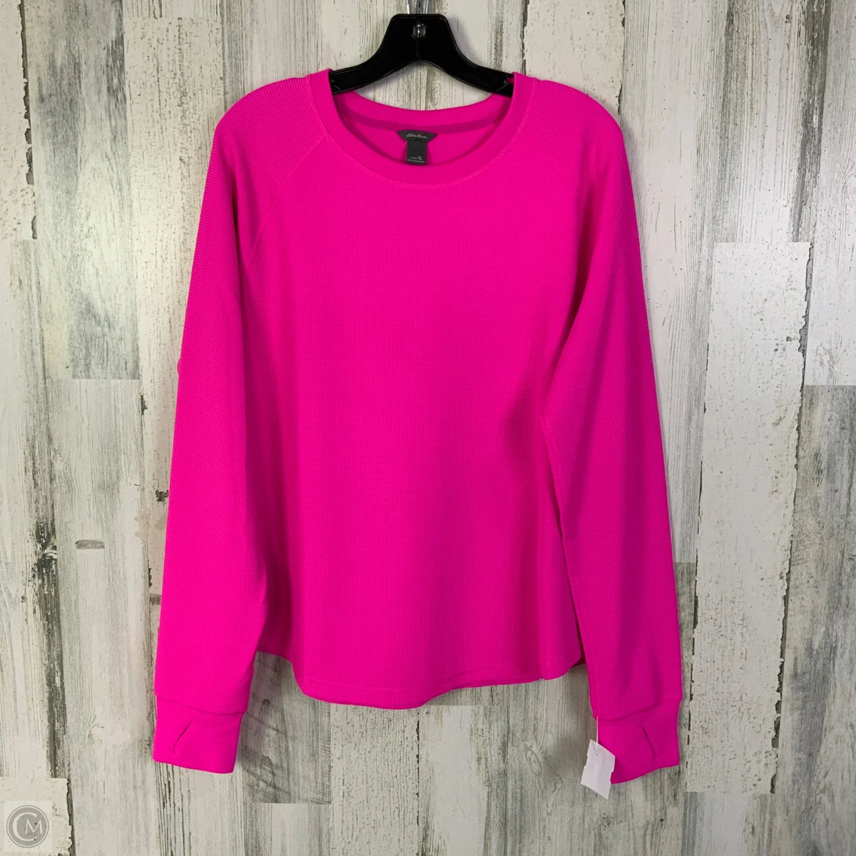 Top Long Sleeve Basic By Eddie Bauer In Pink, Size: Xl