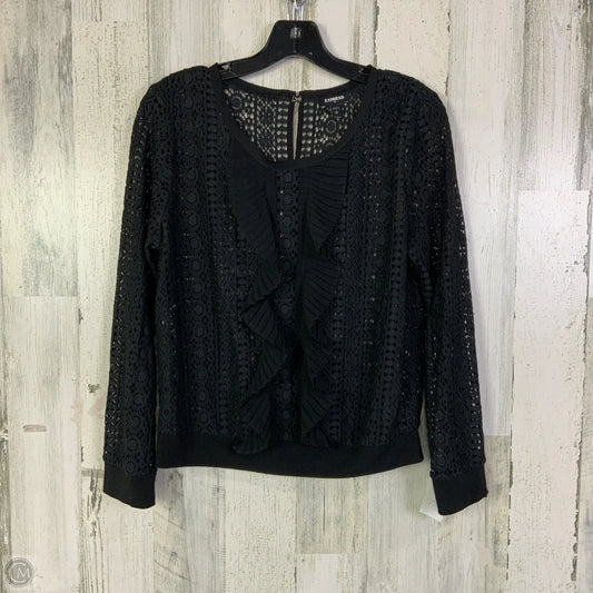 Top Long Sleeve By Express In Black, Size: M