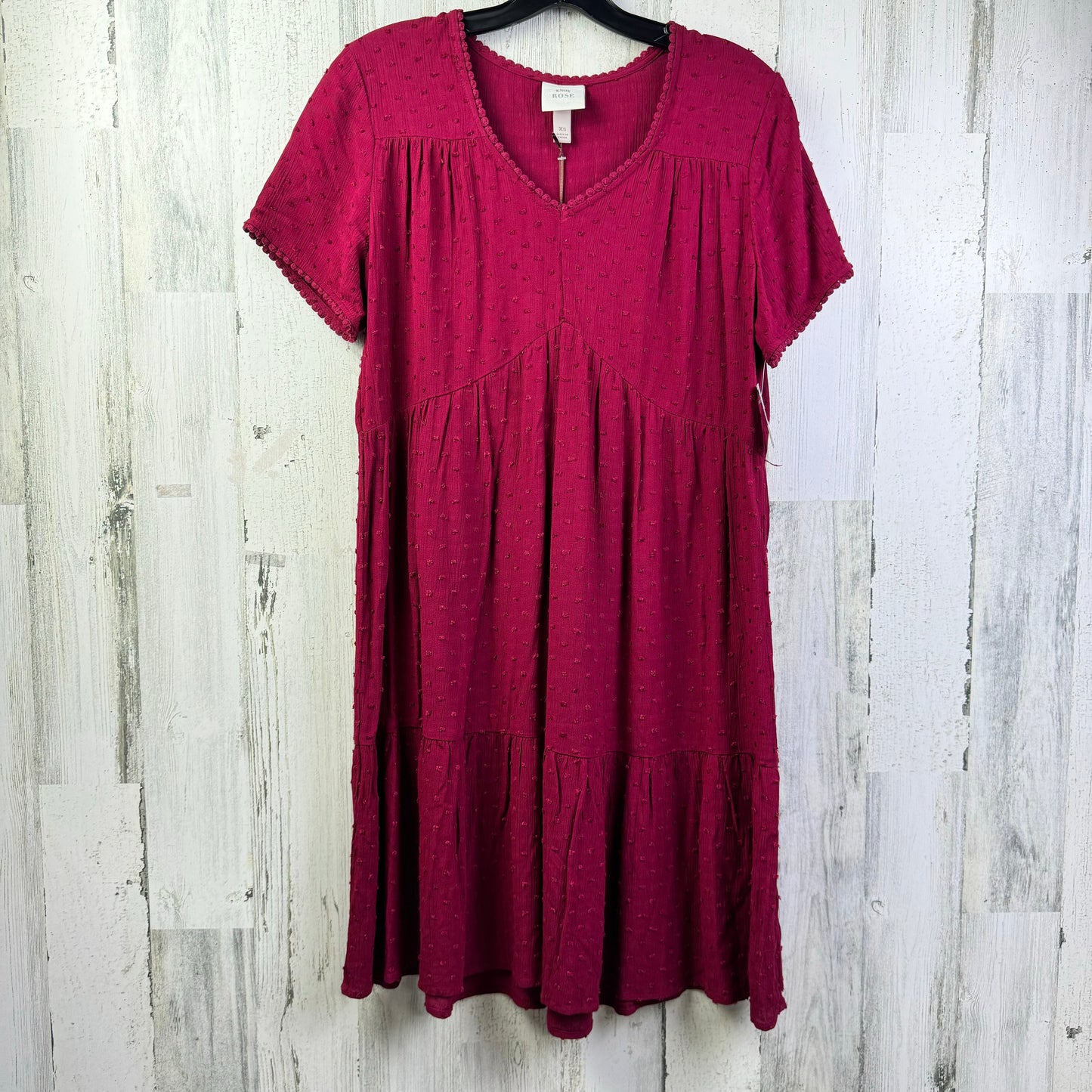 Red Dress Casual Short Knox Rose, Size Xs