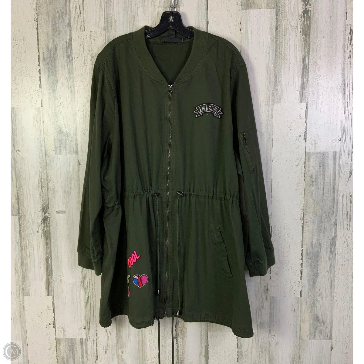 Jacket Utility By Chelsea Studio In Green, Size: 2x