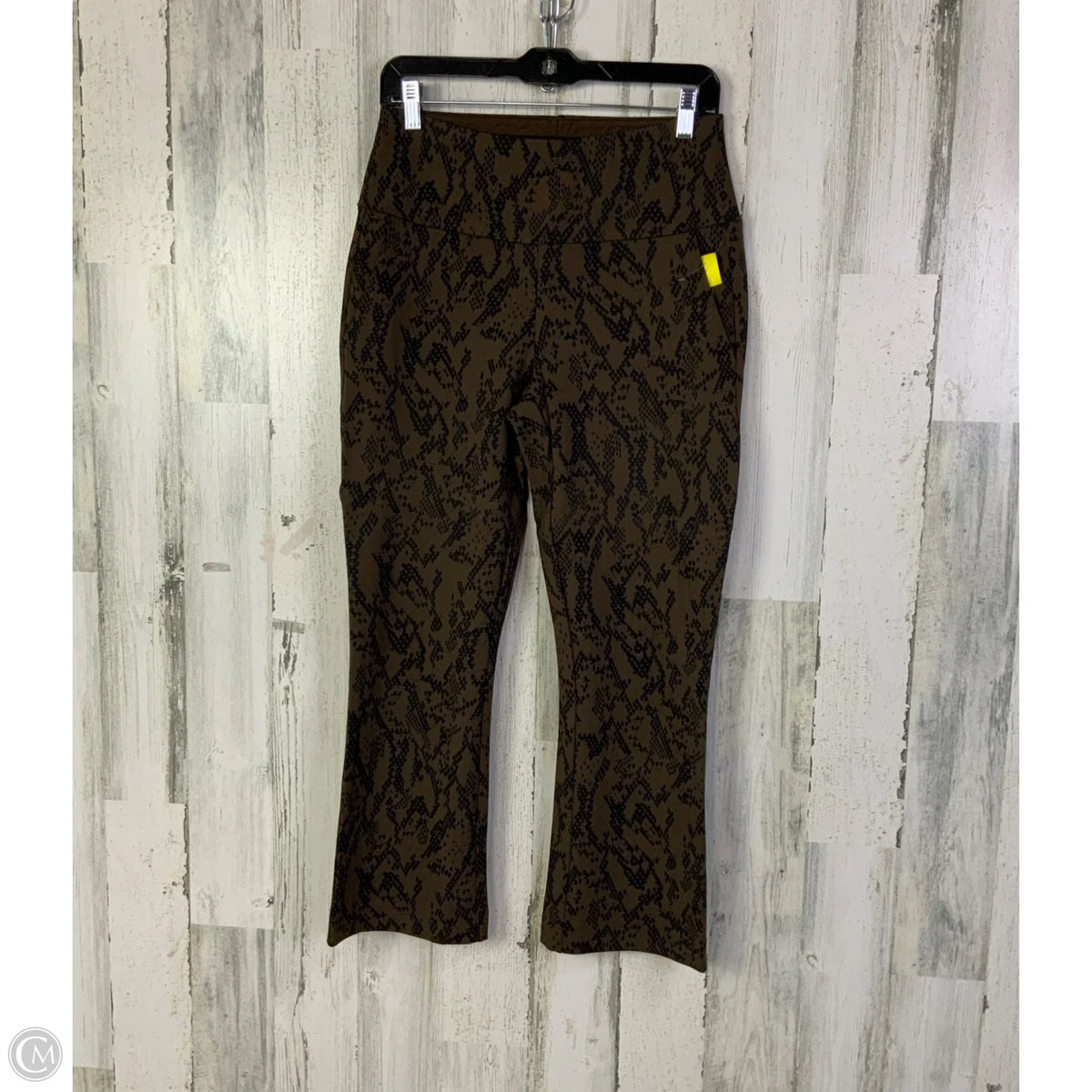 Pants Cropped By Cabi In Black & Brown, Size: 4