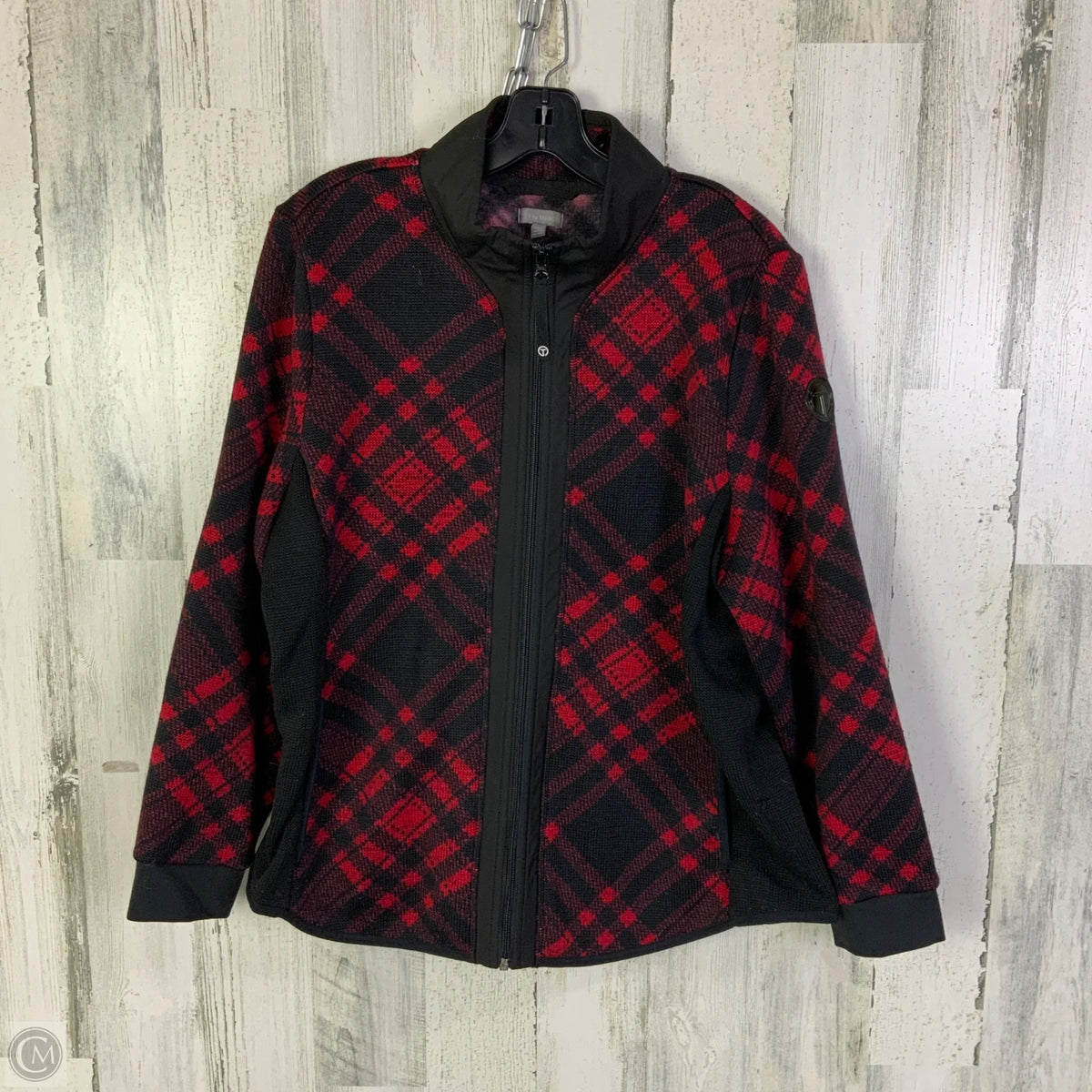 Jacket Other By Talbots In Black & Red, Size: Xlp