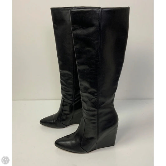 Boots Knee Heels By Bcbgmaxazria In Black, Size: 7.5