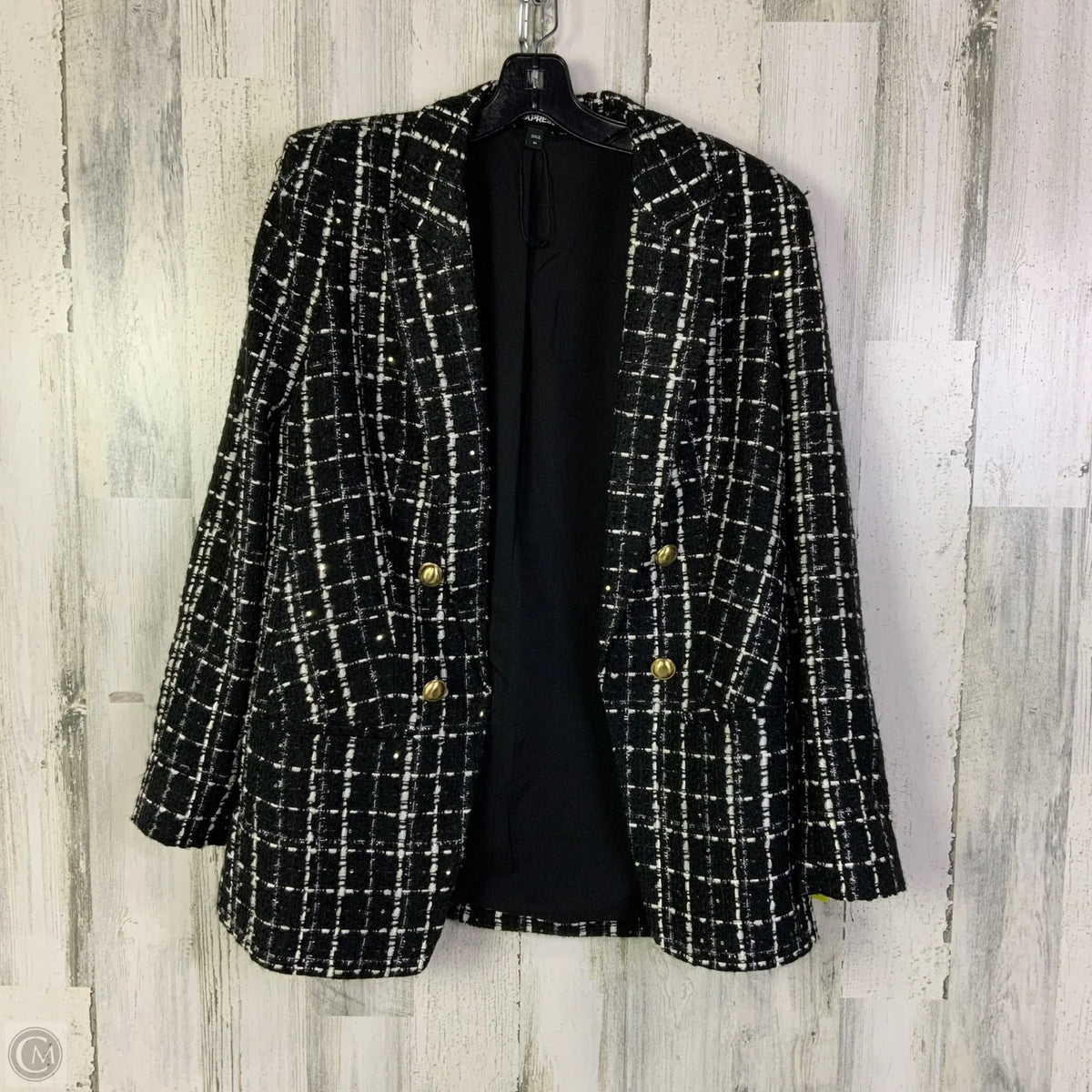 Blazer By Express In Black & White, Size: M