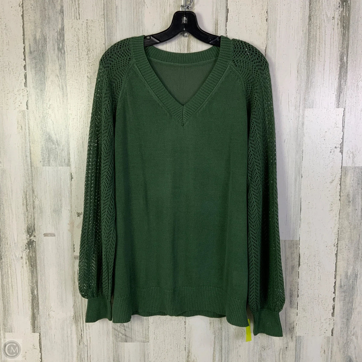Sweater By Cmf In Green, Size: 1x