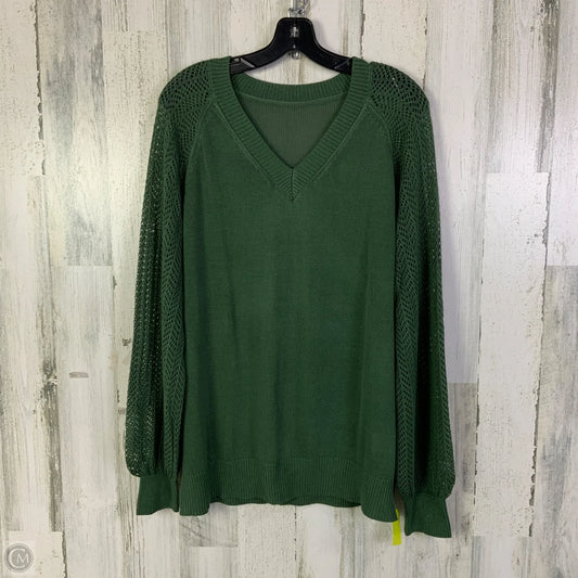 Sweater By Cmf In Green, Size: 1x