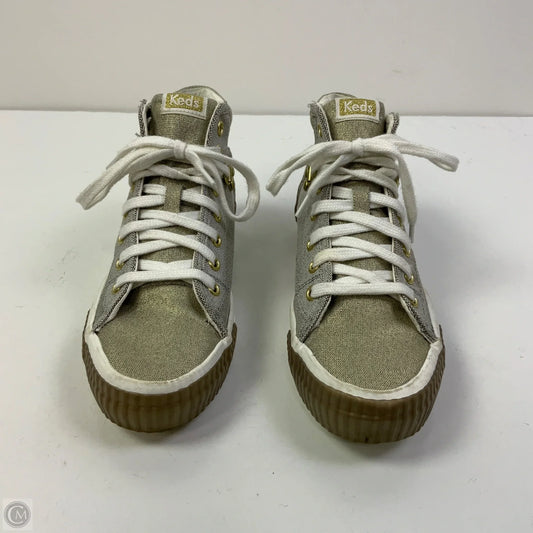 Shoes Sneakers By Keds In Gold & Silver, Size: 7.5