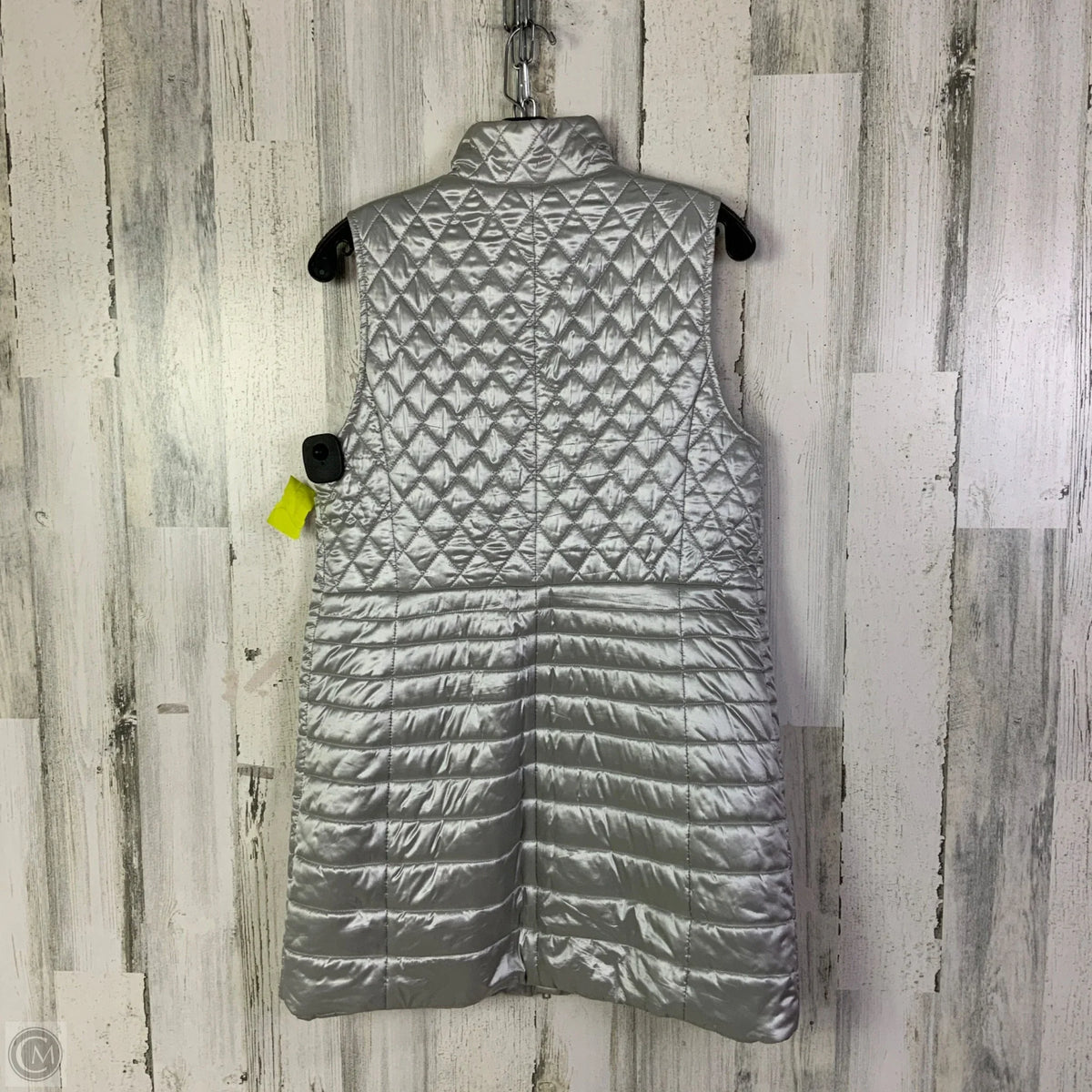 Vest Puffer & Quilted By Talbots In Silver, Size: S