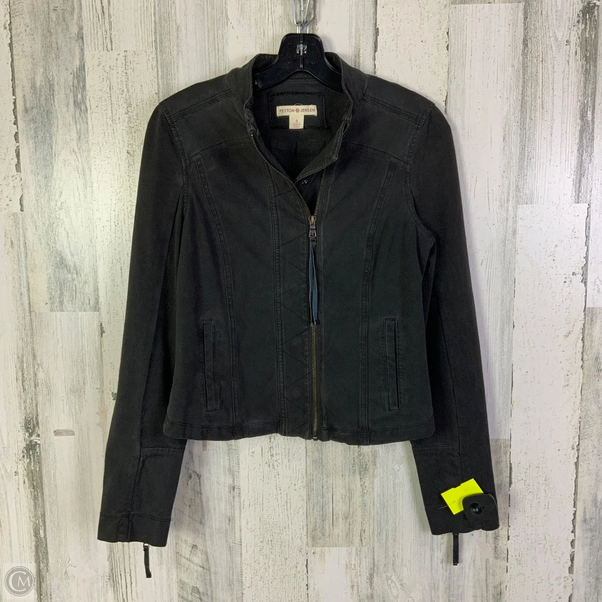 Jacket Moto By Peyton Jensen In Grey, Size: S