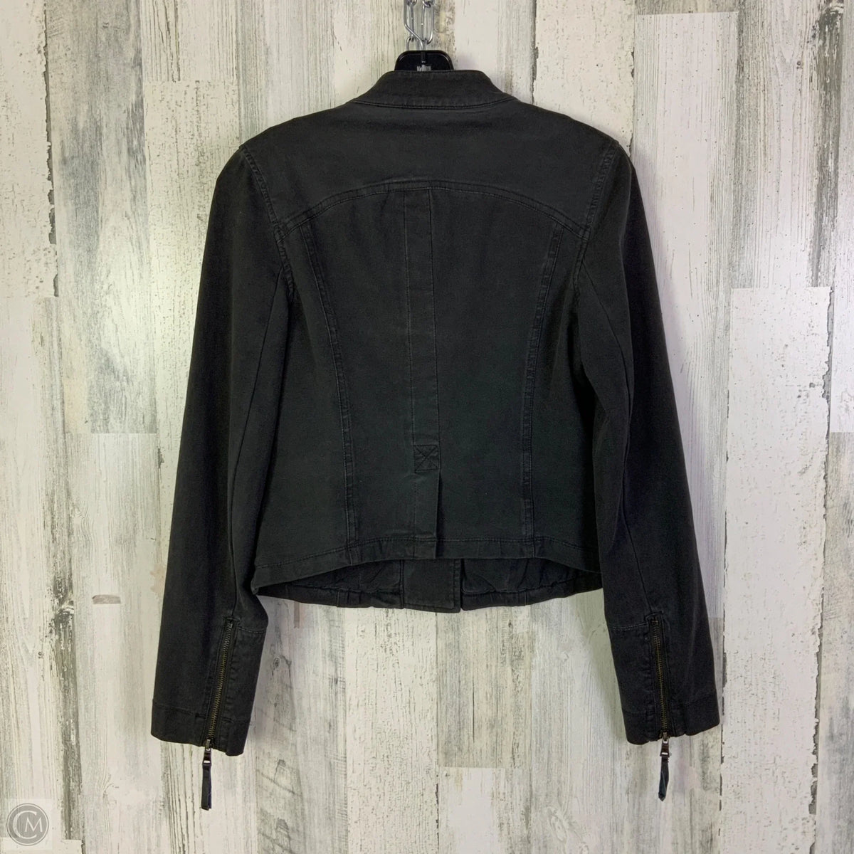 Jacket Moto By Peyton Jensen In Grey, Size: S