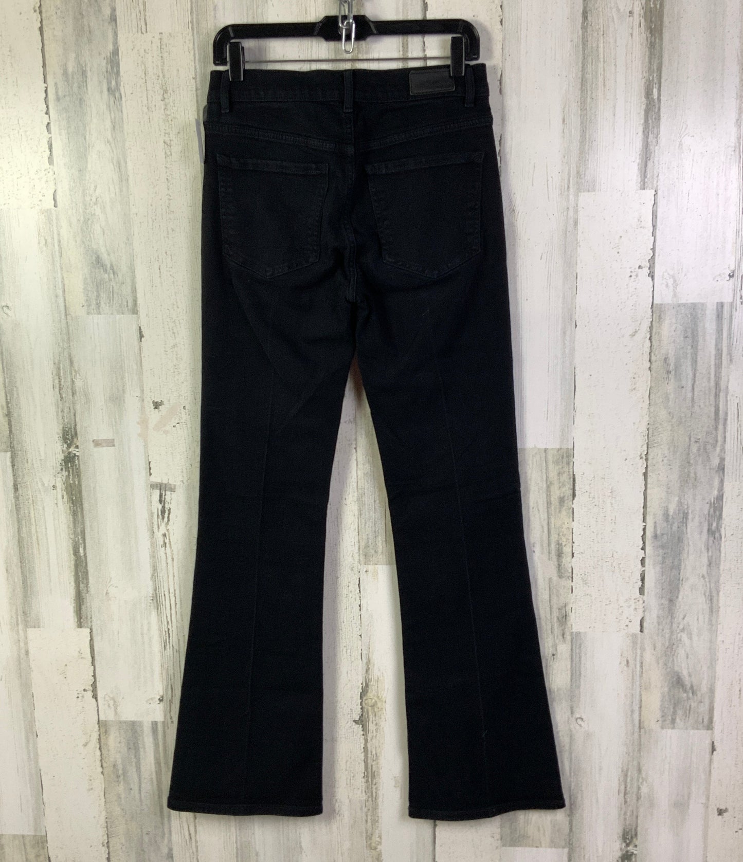 Jeans Flared By Express In Black Denim, Size: 6