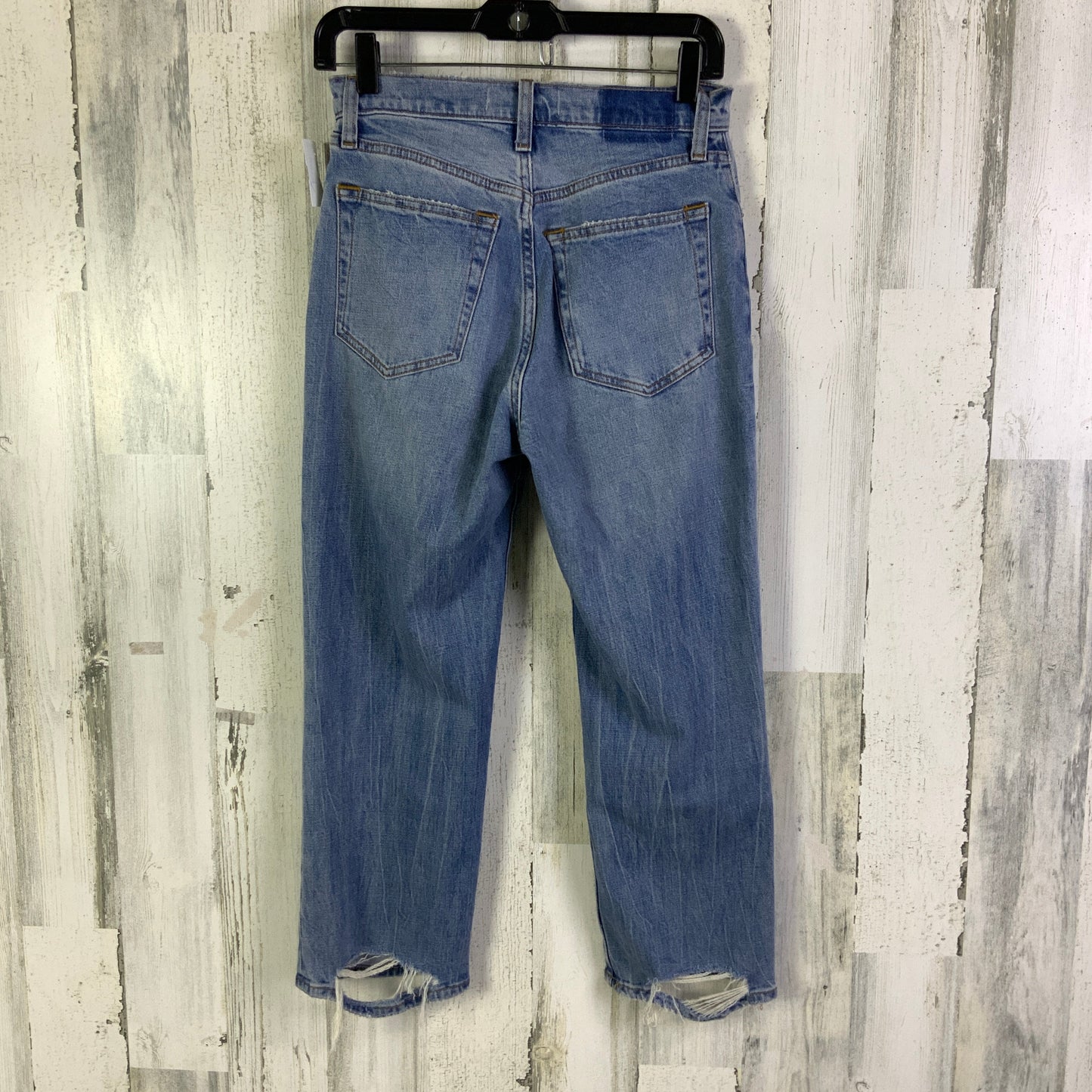 Jeans Straight By Abercrombie And Fitch In Blue Denim, Size: 2