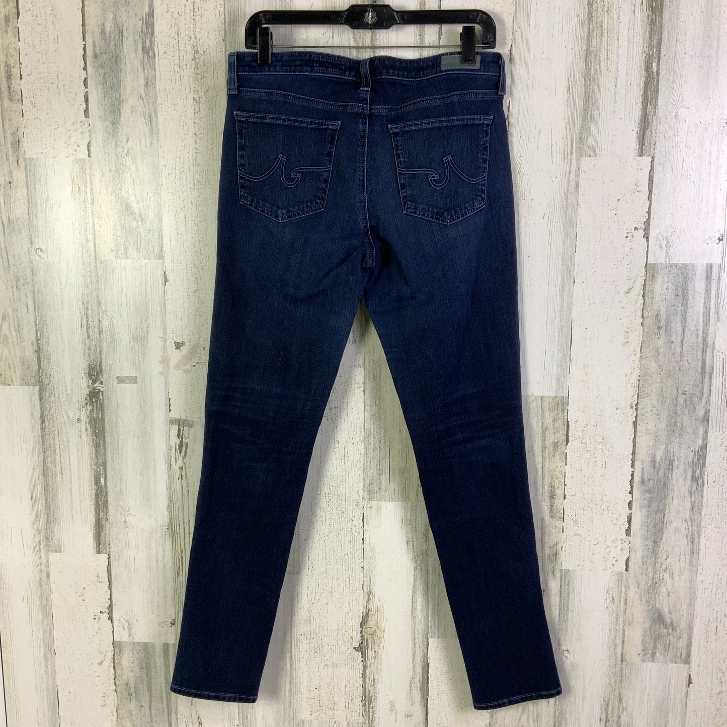 Jeans Straight By Adriano Goldschmied In Blue Denim, Size: 12