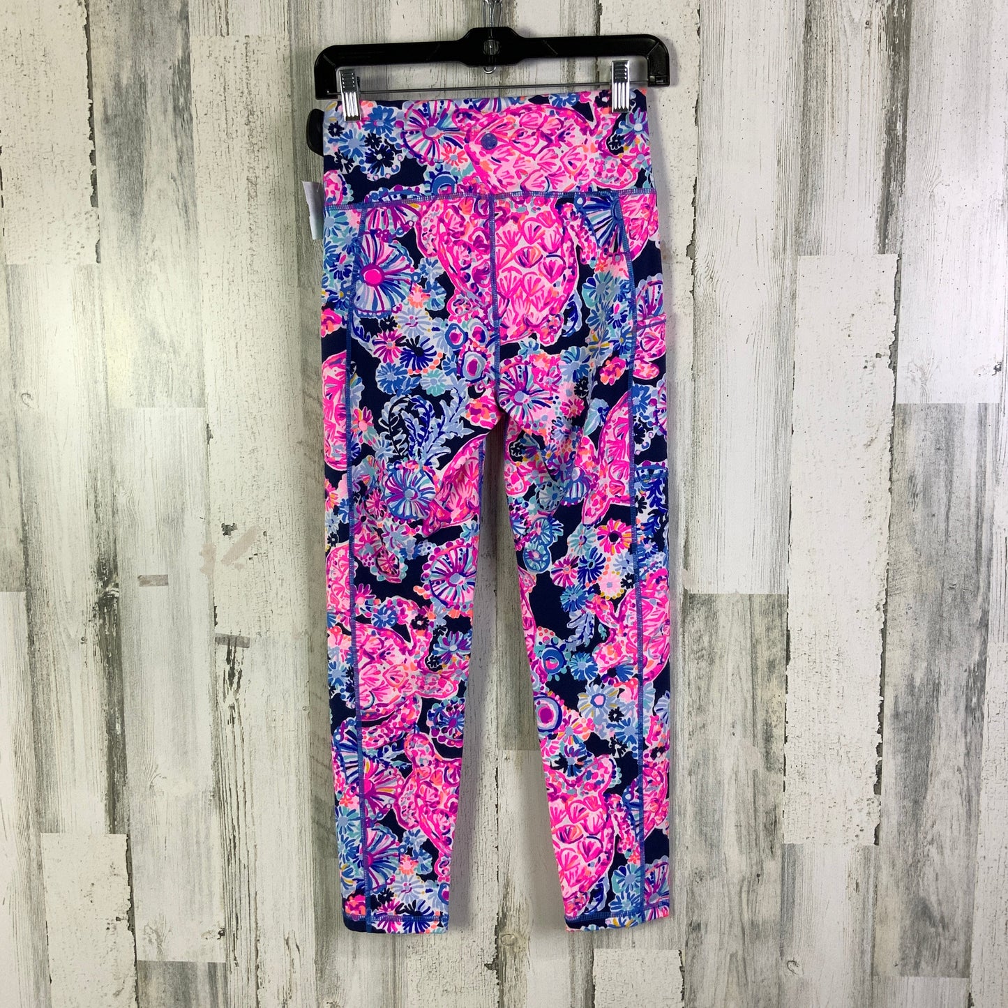 Athletic Leggings By Lilly Pulitzer In Blue & Pink, Size: S