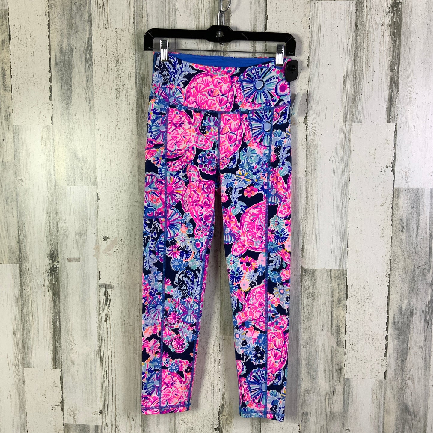 Athletic Leggings By Lilly Pulitzer In Blue & Pink, Size: S