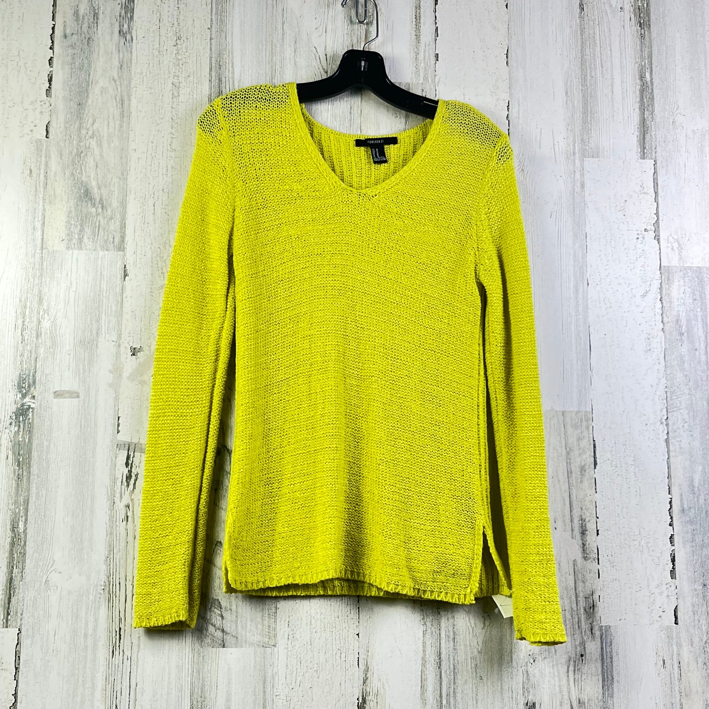 Sweater By Forever 21 In Yellow, Size: M