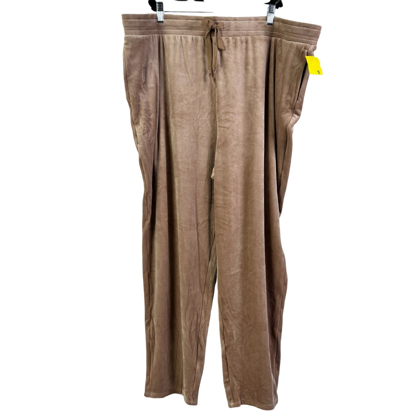 Lounge Set Pants By Cuddl Duds In Black & Brown, Size: 2x