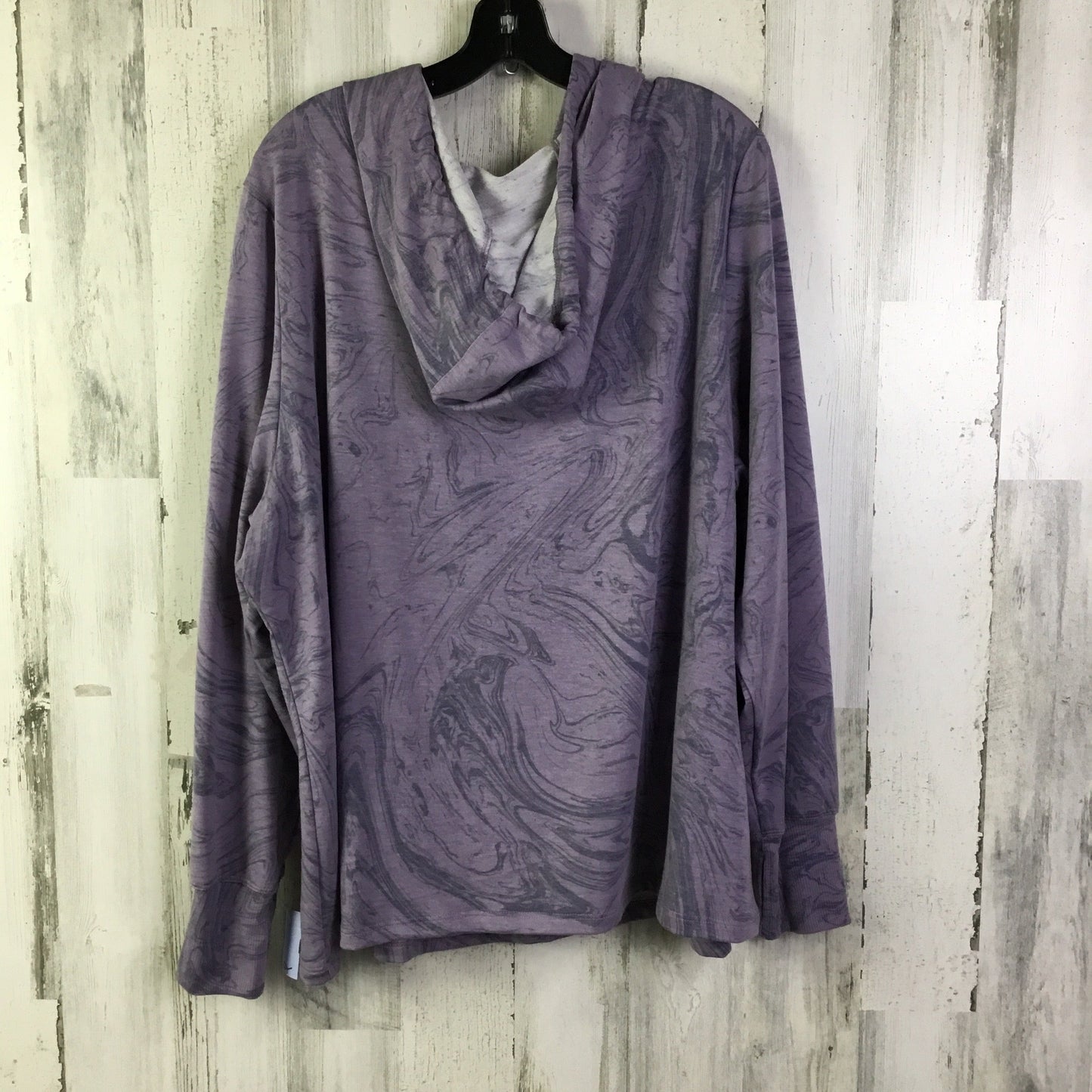 Athletic Sweatshirt Hoodie By Clothes Mentor In Purple, Size: 2x