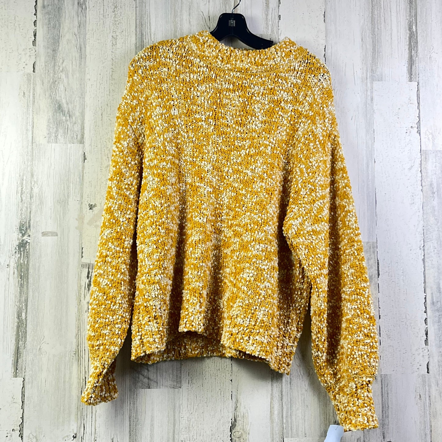 Sweater By Coco + Jaimeson In White & Yellow, Size: M