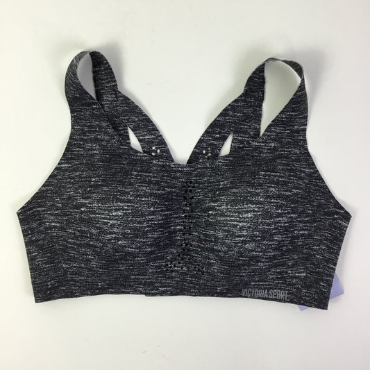 Athletic Bra By Victorias Secret In Black & Grey, Size: L