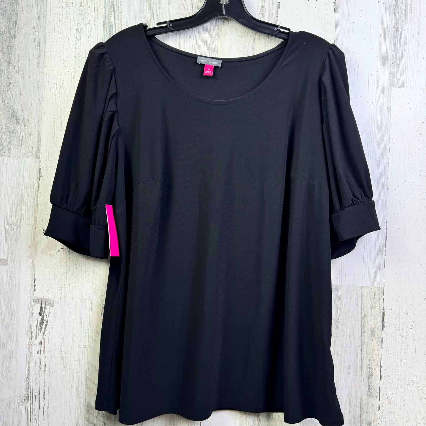 Black Top Short Sleeve Vince Camuto, Size 1x