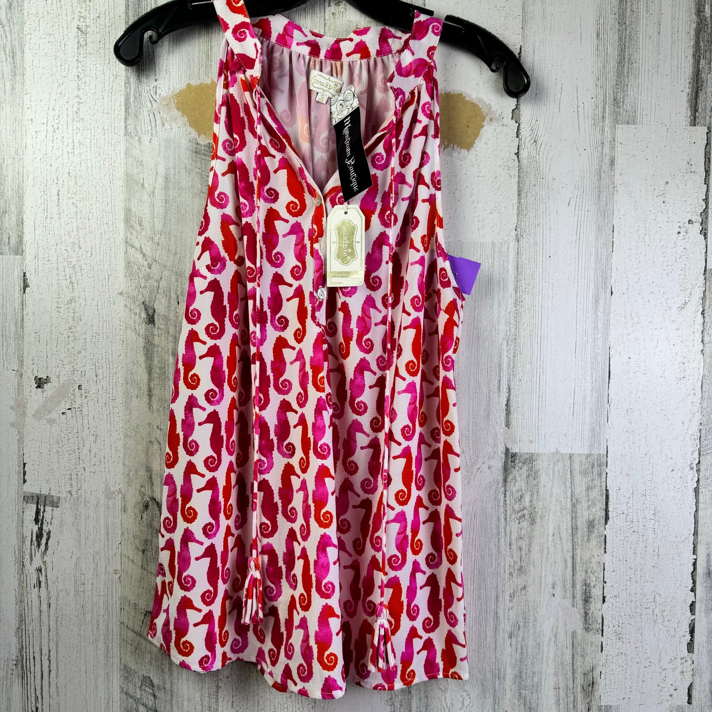 Pink Top Sleeveless Mudpie, Size S