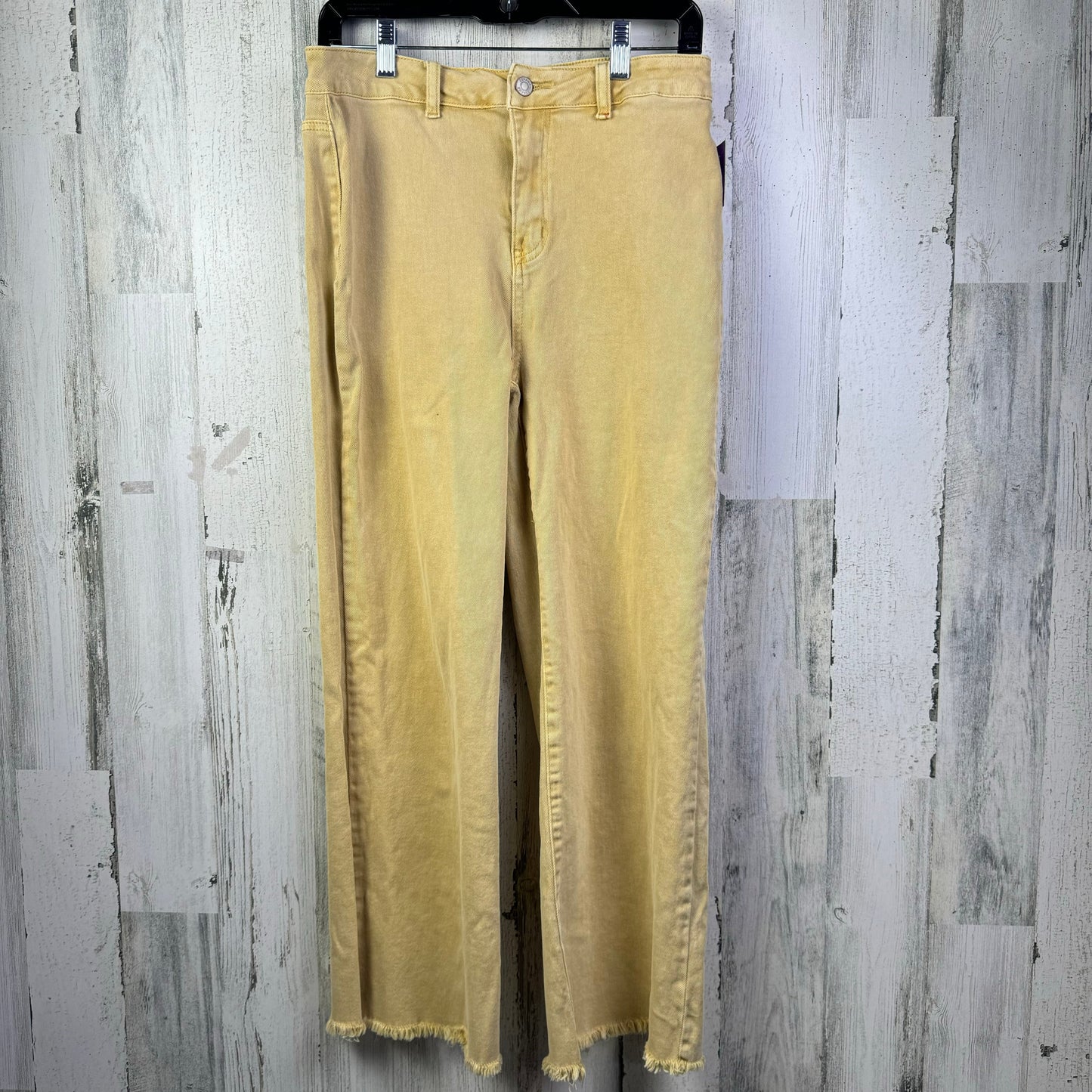 Yellow Denim Jeans Straight Zenana Outfitters, Size 8