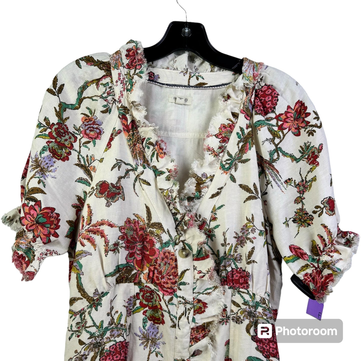 Floral Print Dress Casual Midi Pilcro, Size M