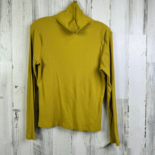 Top Long Sleeve Basic By Old Navy In Yellow, Size: L