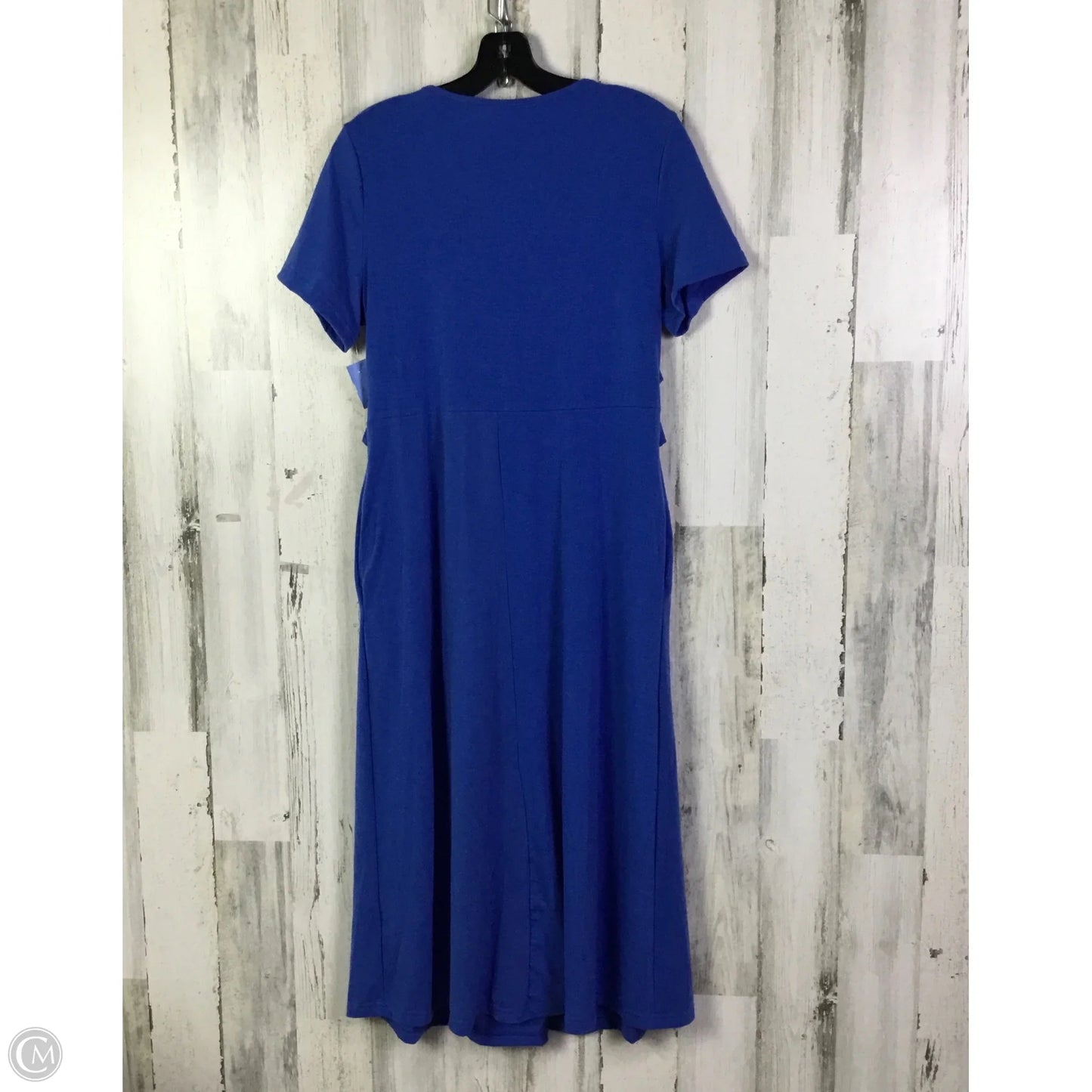 Dress Casual Midi By Cmf In Blue, Size: M