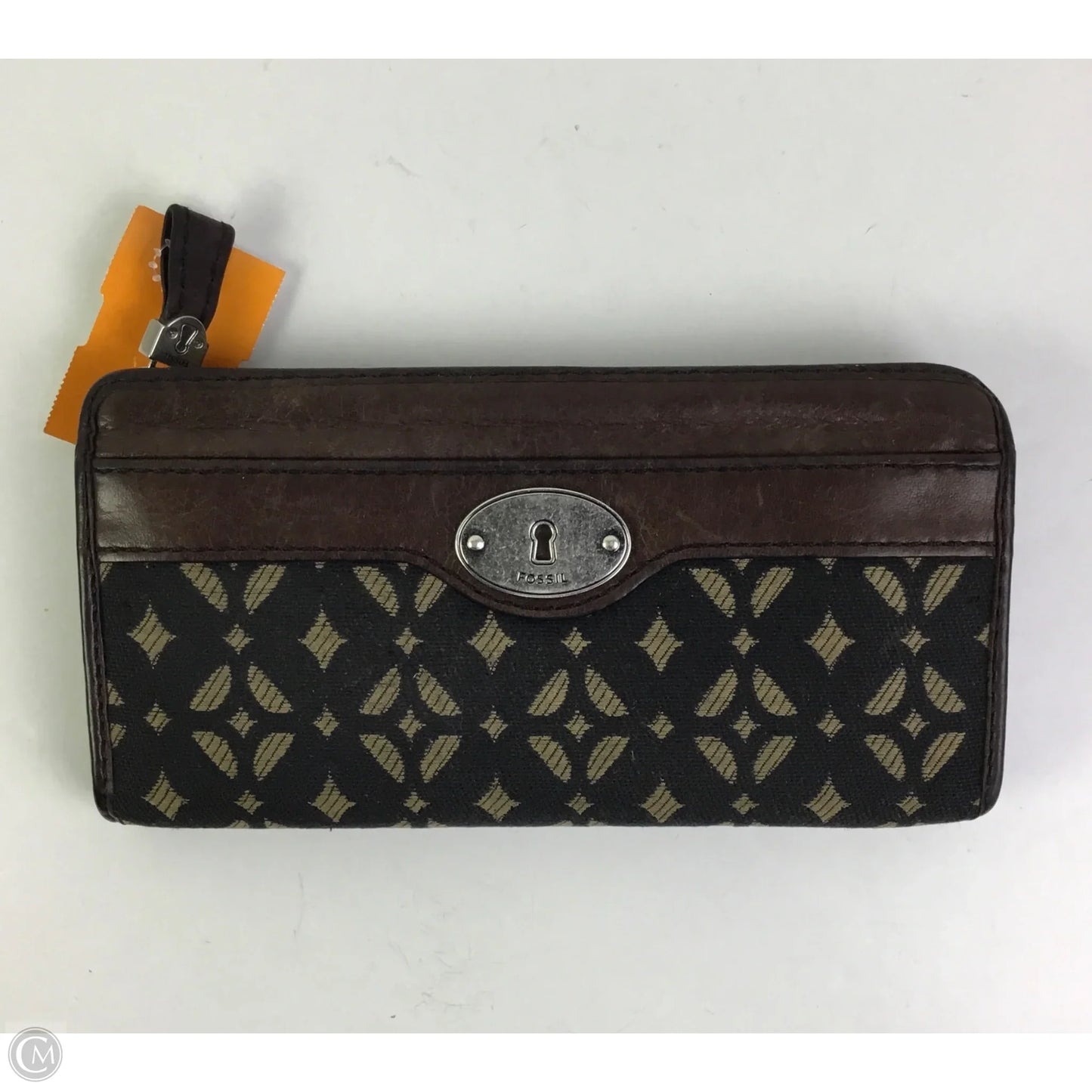 Wallet Leather By Fossil, Size: Medium