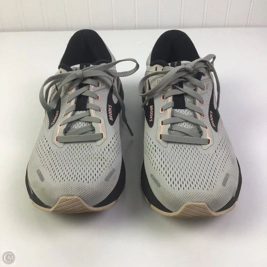 Shoes Athletic By Brooks In Black & Grey, Size: 9