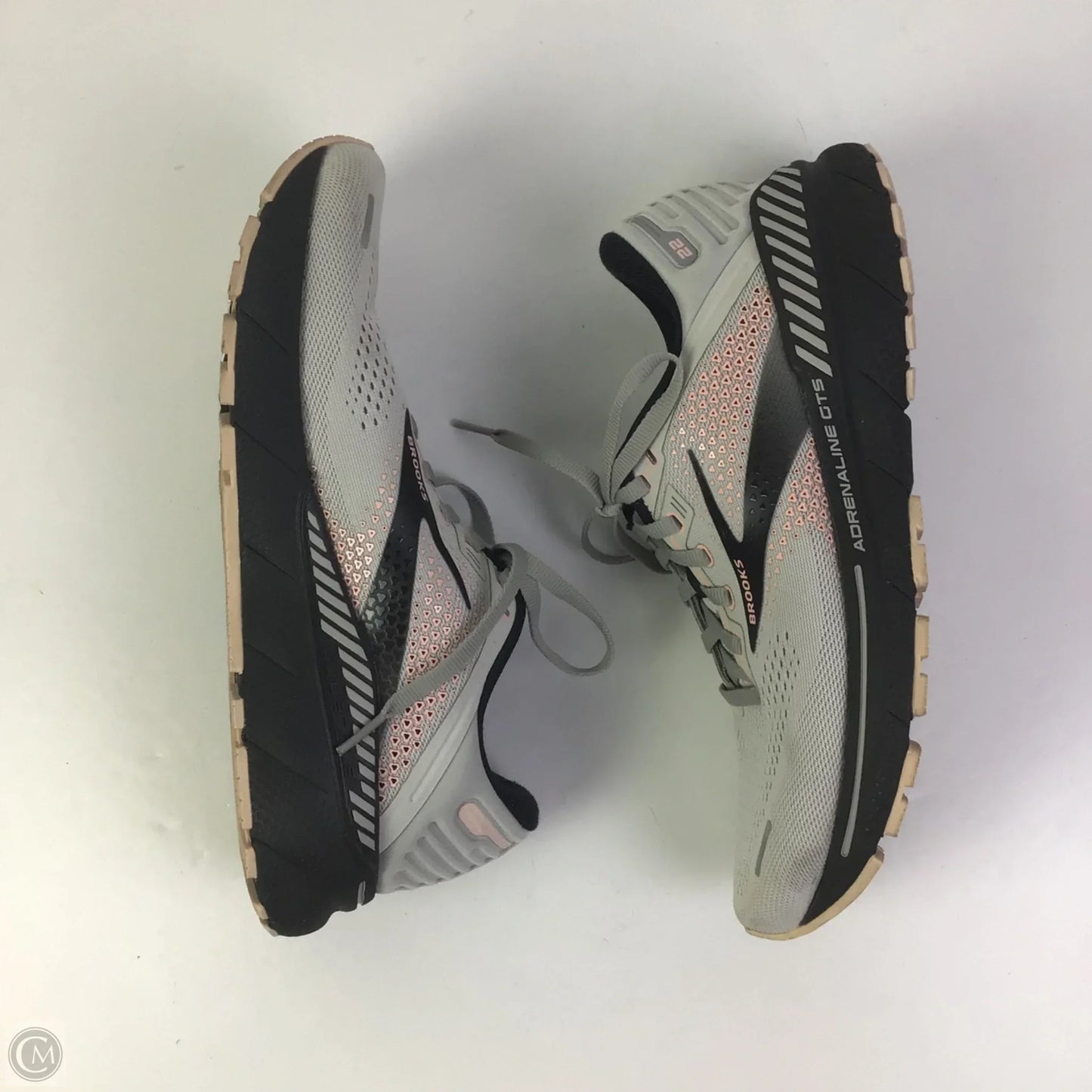 Shoes Athletic By Brooks In Black & Grey, Size: 9