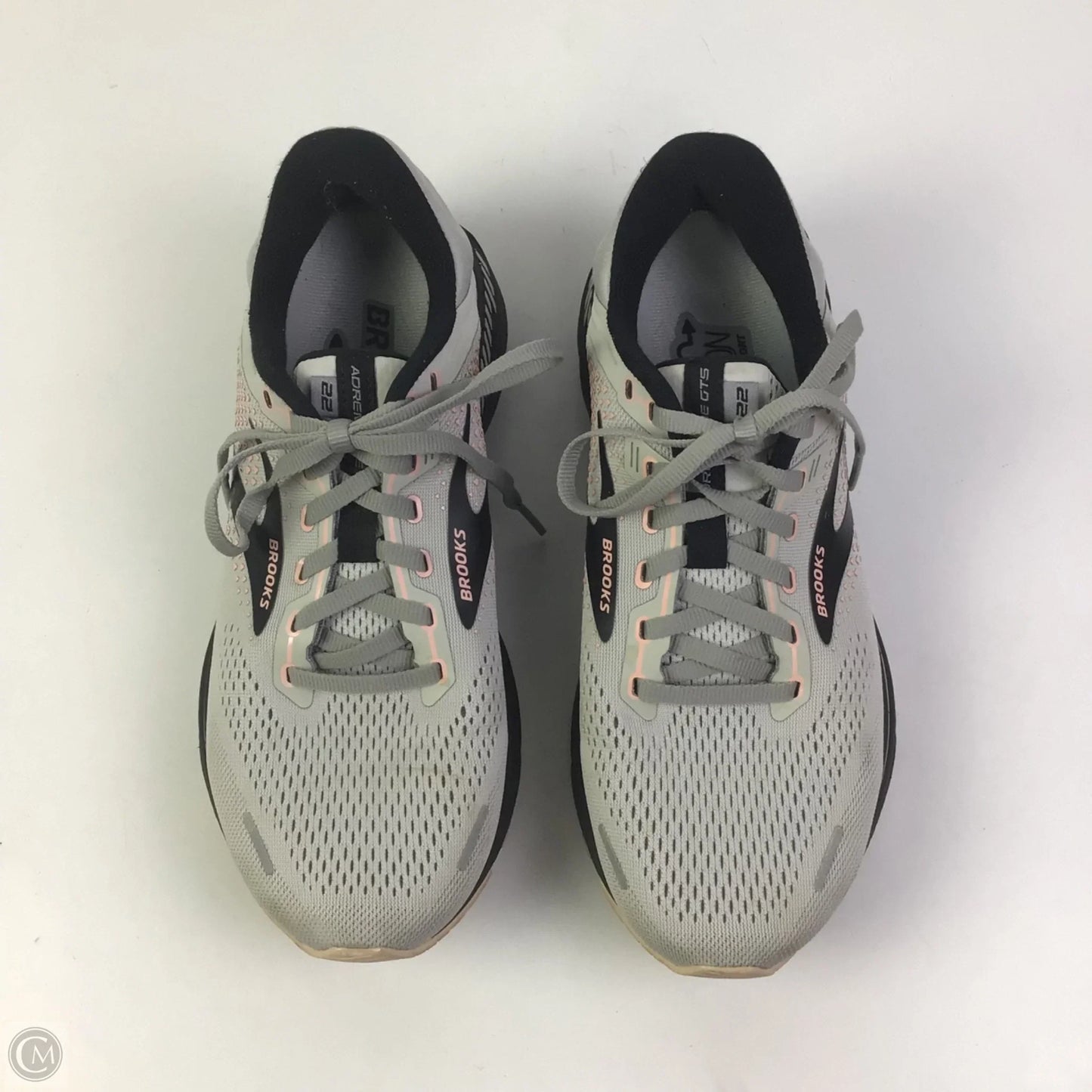 Shoes Athletic By Brooks In Black & Grey, Size: 9