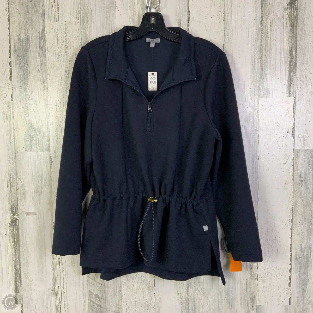 Sweatshirt Collar By Talbots In Navy, Size: 1x