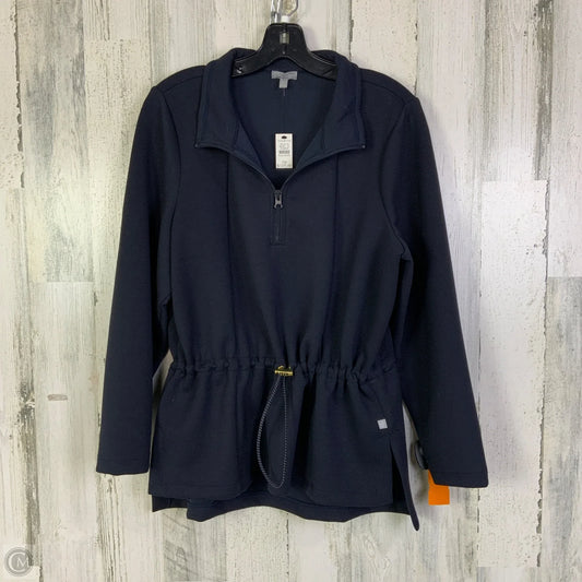 Sweatshirt Collar By Talbots In Navy, Size: 1x