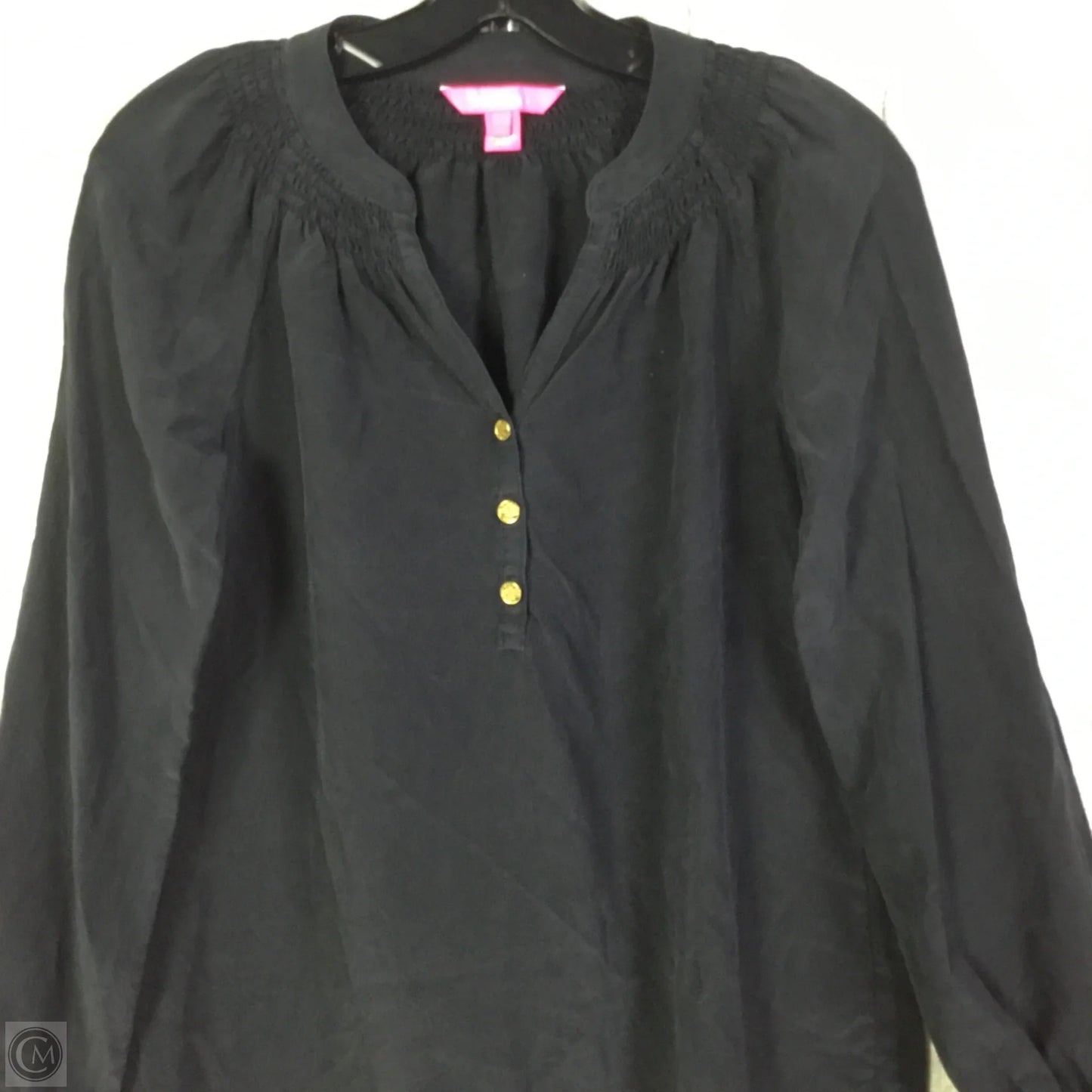 Top Long Sleeve Designer By Lilly Pulitzer In Black, Size: Xs