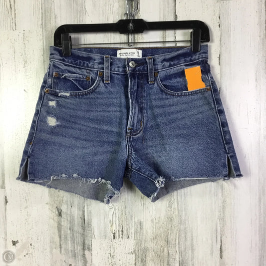 Shorts By Abercrombie And Fitch In Blue Denim, Size: 0