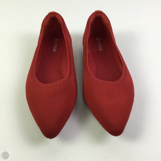 Shoes Flats By Vivaia In Red, Size: 8.5