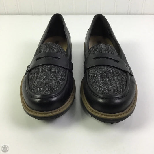 Shoes Flats By Clarks In Black, Size: 8.5