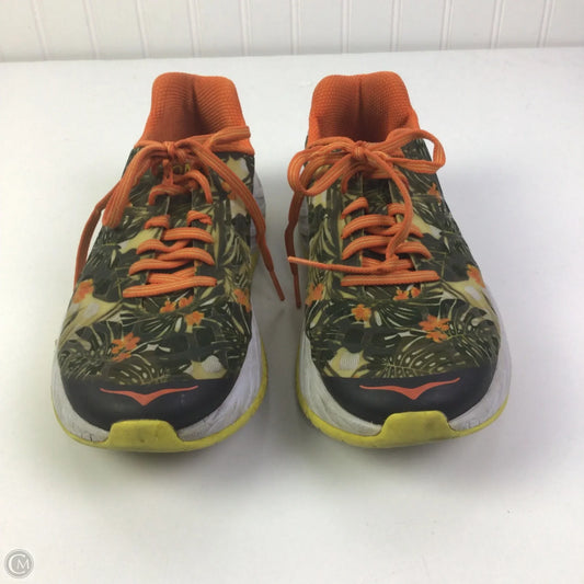 Shoes Athletic By Hoka In Green & Orange, Size: 8