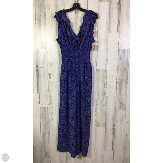 Jumpsuit By Max Studio In Blue, Size: L