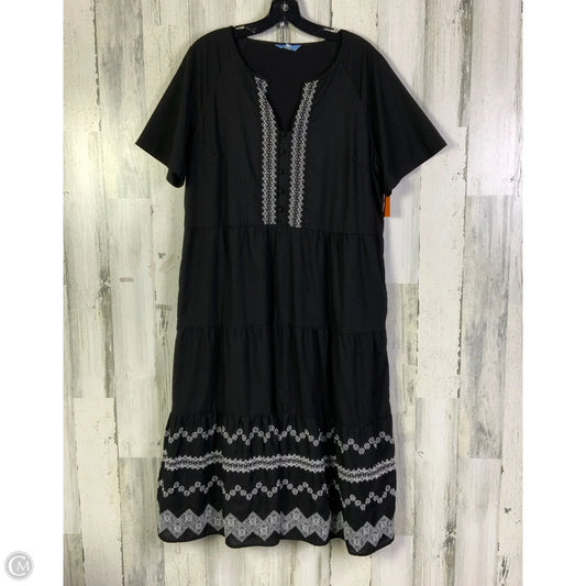 Dress Casual Midi By Draper James In Black, Size: L