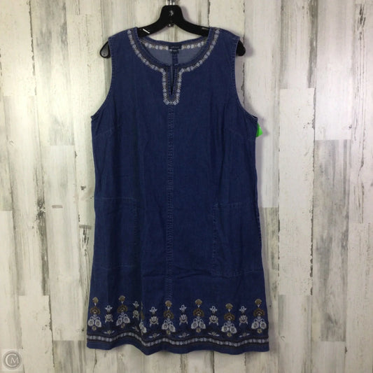 Dress Casual Short By J. Jill In Blue Denim, Size: L