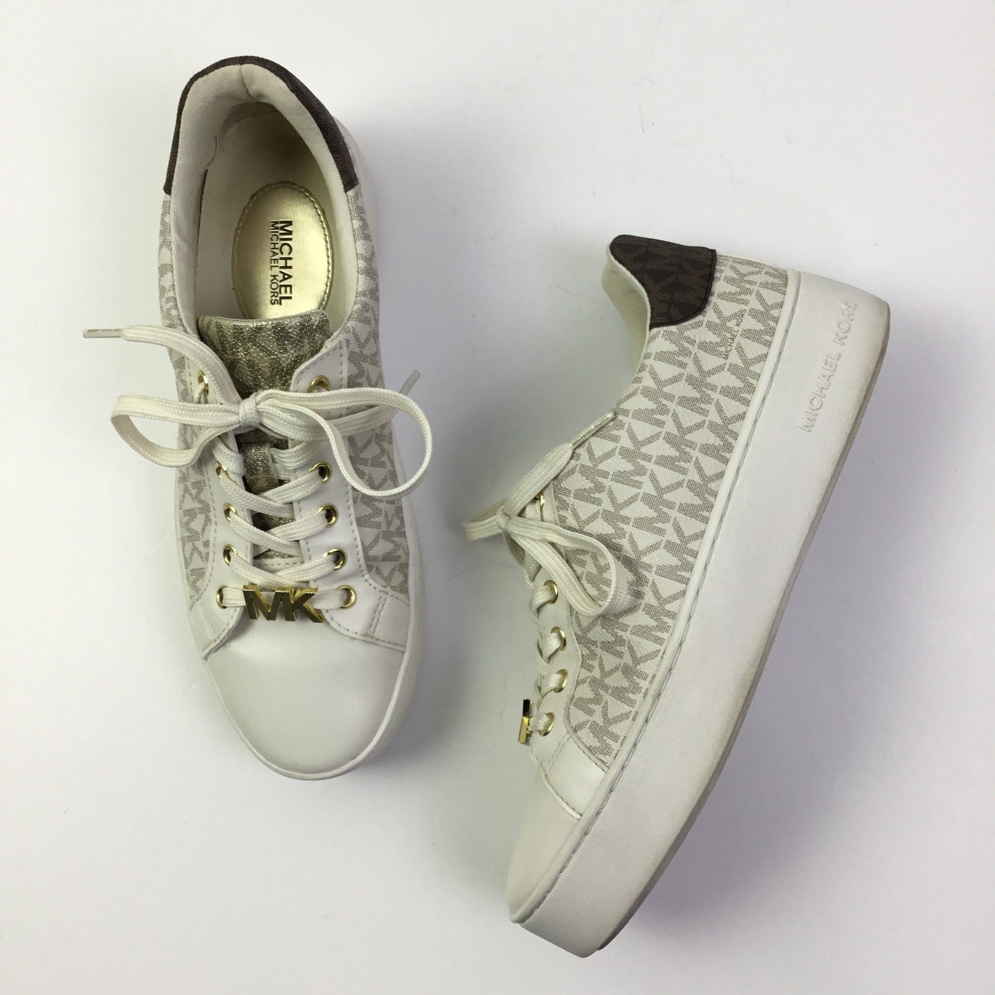 Shoes Sneakers Platform By Michael Kors In Cream, Size: 8.5