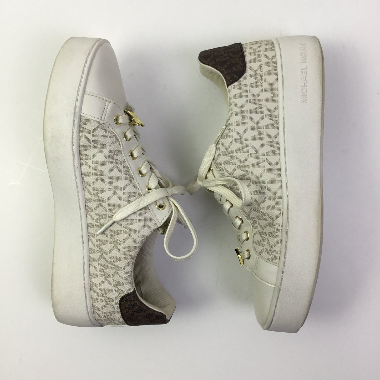 Shoes Sneakers Platform By Michael Kors In Cream, Size: 8.5