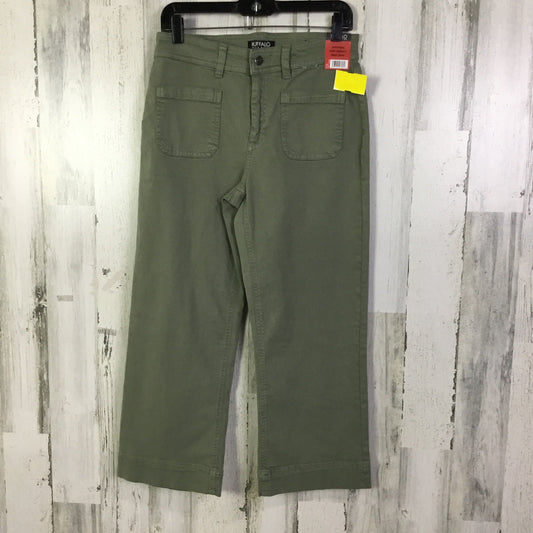 Jeans Cropped By Buffalo David Bitton In Green Denim, Size: 8