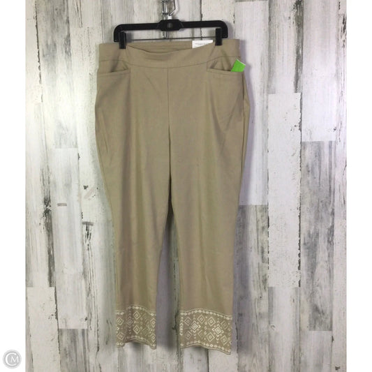 Pants Dress By Chicos In Beige, Size: 14