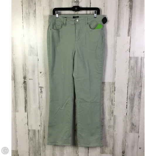Jeans Straight By Not Your Daughters Jeans In Green Denim, Size: 12